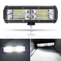 Grosir suku cadang otomotif bar Led 7 inci 144W 48LED bar lampu kerja LED untuk lampu kerja Off-road untuk truk Luces Para otomotif virus