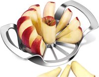Robuuste appel-snijder en -ontpitter, grote fruitsnijder van roestvrij staal met 12 messen