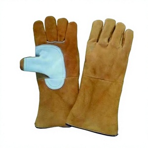 Guantes de Soldadura MIG TIG Resistentes al Calor y a Impactos, Forrados con Piel de Vaca, Reforzados, Extra Resistentes, Ajuste Cómodo, Protección Completa para el Pulgar - Product Image 6