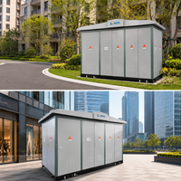 Poste de transformation compact de type boîtier 10 kV IEC 62271-202 à faible bruit, hermétique, pour réseau de distribution urbain