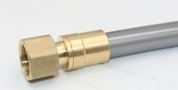 Tuyaux en laiton à basse pression PEX a Raccords coulissants plaqués Technique de coulée Modèle de tête de connexion à pression pour solution de plomberie