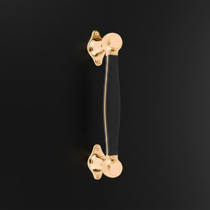 Poignée de porte décorative en laiton de haute qualité, dorée et noire, quincaillerie durable pour cuisine, armoire, salle de bain, salon, maison, bureau - Product Image 1