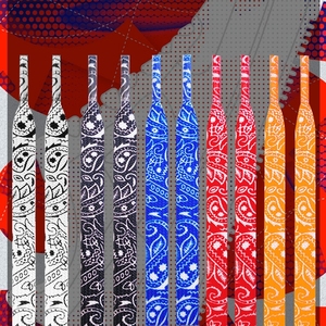 Dây Giày Họa Tiết Paisley Với Dây Giày In Ren Rỗng - Product Image 1