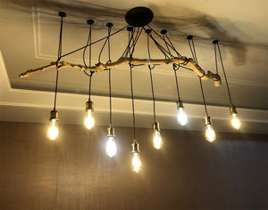 8 lumière Pendentif En Métal Noir Araignée Lustre pour Salon Café Magasins de Vêtements - Product Image 6