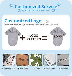 챙이있는 대형 개를위한 공장 맞춤형 로고 조정 가능한 반사 방수 개 비옷 - Product Image 6