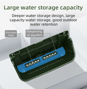 Maceta de Jardín Grande de Plástico Ecológica, Maceta Colgante de Pared para Exteriores, Maceta Vertical Apilable para Interiores, Serie GARDEN - Product Image 2