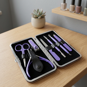 Kit de manucure et pédicure professionnel en acier inoxydable, 5-en-1, portable, pour adultes et personnes âgées – Vente chaude - Product Image 3