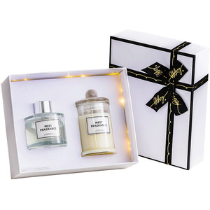 Manufacturer Custom Unique Rectangular Craft Packaging Hard Cardboard Luxury Candle Box for Gift Candle Packaging