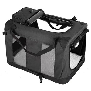 Ayarlanabilir kare şekli katlanabilir ve taşınabilir araba büyük köpekler kediler için evcil hayvan kafesi şeffaf kumaş sırt çantası seyahat aksesuar - Product Image 5