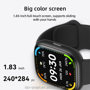 Alexa kích hoạt thông minh đồng hồ 1.85 ''tft Màn hình IP68 khả năng chịu nước Heart Rate đo SpO2 báo động nhắc nhở ứng dụng điều khiển - Product Image 6