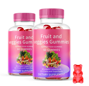 Toptan OEM/ODM yeşil Superfoods ispanak brokoli ve pancar kök meyve ve sebze bitkisel takviyesi ile Gummies - Product Image 3