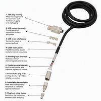 120W alliage de zinc 180 degrés rotatif Silicone épais QC charge rapide chargeur données câble Usb Type C