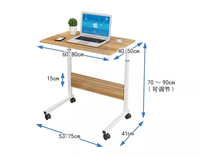 Bureau de poste de travail réglable à bas prix bureau amovible pour ordinateur portable