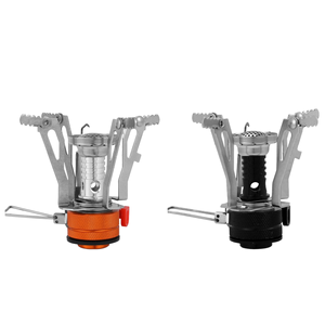 Estufa ultraligera para mochileros Quemador de gas portátil con encendido piezoeléctrico Soportes de <span class=keywords><strong>olla</strong></span> plegable para acampar Senderismo - Product Image 2
