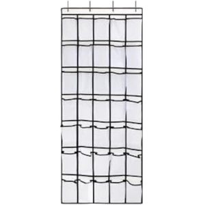 35 <b>Pockets</b> Over The Door Shoe Organizer White Rectangular Hook Type For Shoes Storage Behind Doors On Walls - Product Image 1