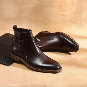 Grande Promotion 2025 – Bottines Chelsea Classiques pour Hommes en Cuir Véritable Imperméable, Style Britannique Montant, pour Affaires, Courtes et Brillantes - Product Image 2