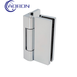 Charnière de douche mobile <span class=keywords><strong>Porte</strong></span> d'armoire en verre hydraulique Charnière verre à verre robuste avec couvercle décoratif - Product Image 4