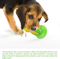 Jouet à mâcher interactif en caoutchouc pour chiots et chiens, jouet à mâcher couineur pour chiens, vente en gros d'usine OEM ODM