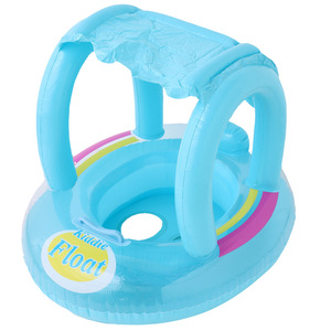 <b>Inflatable</b> Baby Swim <b>Float</b> With Sunshade And Handles For Pool Water Park Use - Product Image 5