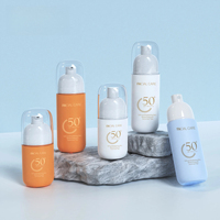 50ml 80ml Cylindrique HDPE Bouteille Cosmétique avec Pompe Pulvérisateur Sérigraphie Visage Cheveux Fine Brume Vaporisateur Bouteilles