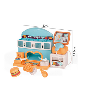 Ensemble de jeu de caisse de fast-food pour enfants en paille de blé avec son, 24 pièces - Product Image 2