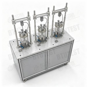 Appareil triaxial de compression entièrement automatique BTU 10kN UU CU ASTM D4767 D7181 D2850 ISO 17892-8 pour laboratoire géotechnique - Product Image 2