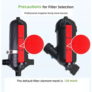 Filtro de tela de irrigação por gotejamento do pulverizador agrícola de 3/4" 120 malha