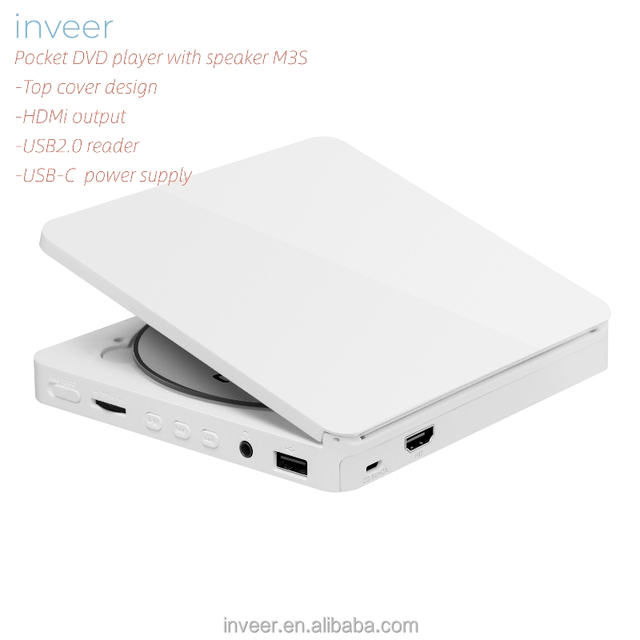 Inveer New Design Pocket Size CD DVD Player With Speaker and Language Learning Machine With HD Output