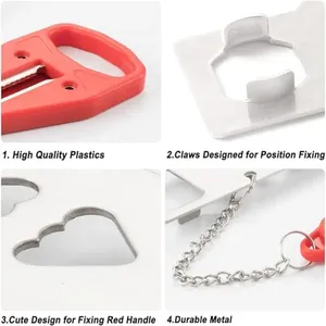 Serrure de porte de sécurité portable pour voyageurs et familles, 1 pièce, universelle, pour la sécurité du sommeil, serrure de porte portable pour voyage - Product Image 4