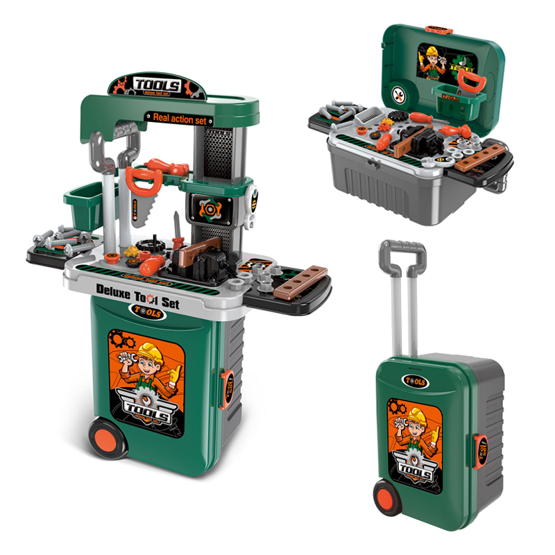 24 шт аксессуары deluxe ролевая игра чемодан инструмент комплект 3 в 1 Многофункциональный инструмент настольная игрушка для детей