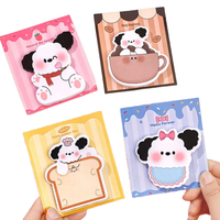 Adorable chiot motif notes autocollantes tampons auto-adhésifs impression personnalisée papeterie mignonne pour bureau école étudiants prise de notes