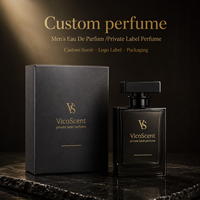 Colonia de Vetiver Personalizada para Hombre 50ml, Fabricante de Marca Privada, Aroma, Logotipo, Empaque, MOQ 100 para Marcas de Fragancias