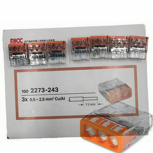 Wagos 2273-242/243/244/245/248スプリング交換可能クイックターミナルワイヤーコネクタ2/<span class=keywords><strong>3</strong></span>/4/5/8トルホール端子ブロック - Product Image 4