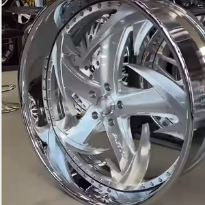 RCSR Llantas Cromadas de Lujo Personalizadas de 2 Piezas para Chevrolet <span class=keywords><strong>Cadillac</strong></span> 5x114.3 5x120 5x130 15 18 20 22 24 26 Pulgadas - Product Image 3