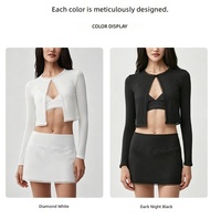 Ensemble de yoga personnalisé à séchage rapide pour femmes, 3 pièces : soutien-gorge rembourré, veste, short taille haute en Spandex/Nylon, anti-transpiration, intérieur/extérieur