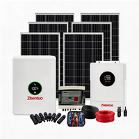 Système solaire commercial BEIQI 50 kW, panneaux photovoltaïques polycristallins, contrôleur MPPT, stockage par batterie lithium-ion, 220/380 V