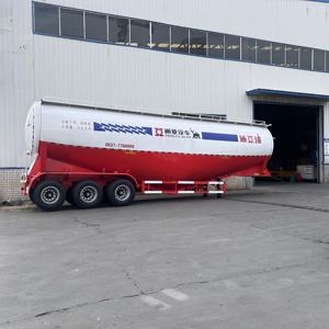 Camion-citerne à ciment en vrac à prix d'usine, semi-remorque porte-citerne pour ciment sec avec moteur diesel - Product Image 6