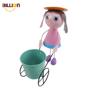 Popolare <span class=keywords><strong>ferro</strong></span> <span class=keywords><strong>battuto</strong></span> <span class=keywords><strong>vasi</strong></span> da fiori e fioriere arredamento da giardino per i bambini - Product Image 3