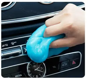 Boue de nettoyage de clavier en gros 160g Super magique pour le nettoyage de la poussière intérieure de la voiture Gel de nettoyage de la poussière de gelée de nettoyage de voiture