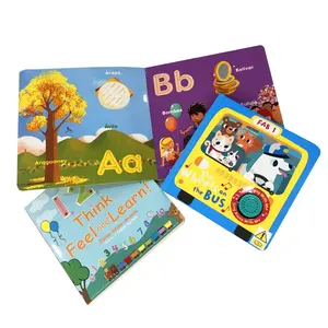 Stampa personalizzata con copertina rigida da colorare bambini Bedtime Animal Comic Story baby learning bambini bambini libro di cartone spesso