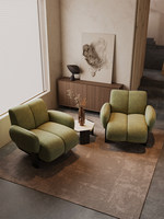 Fauteuil inclinable décontracté Koala rétro français, design personnalisable, tissu, mousse haute densité, mobilier de maison, salon, balcon