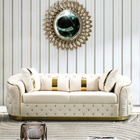 Hochwertige Maßgefertigte Luxus-Villa 3-2-1-Sitzer Sofa-Set Möbel Wohnzimmer Modulares Italienisches Modernes Design Stoff-Ecksofa