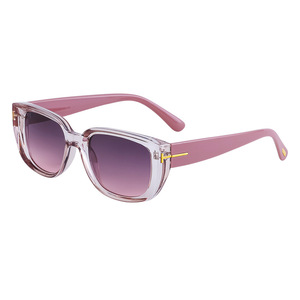 Gafas de sol retro estilo ojo de gato para mujer, montura rosa, protección UV400, material de PC, para fiestas y atuendos de moda. - Product Image 1