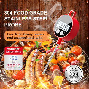 Ruimeisen RMS-101 Food Grade 304 Roestvrij Staal Sonde Ipx6 Waterdichte Digitale Thermometer Hoge Nauwkeurigheid Lcd-<span class=keywords><strong>Display</strong></span> Batterij - Product Image 5