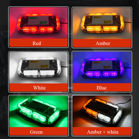 Camion ambre toit LED barre lumineuse clignotante d'urgence mini barre lumineuse d'avertissement magnétique pour véhicules de construction