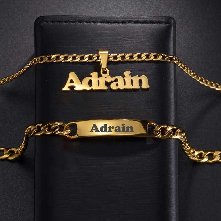 Aman Name Pendant (Customized Personalized Single Name with Heart