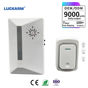 Sonnette sans fil pour maisons, 38 mélodies, installation facile, design moderne, portée du récepteur de 130 m - Product Image 1