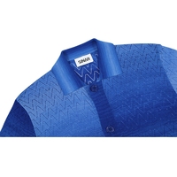 Benutzer definierte LOGO Sweater Herren Kurzarm Casual Sommer Strickwaren Hollow Out Pullover Gestrickt Polo Shirt Herren Cardigan Sweater Herren