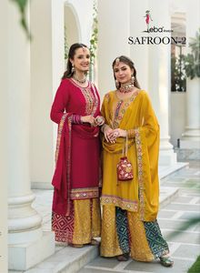 Derniers vêtements traditionnels indiens et pakistanais modernes Baluming Chinon Designer Salwar Suit avec broderie pour les festivals - Product Image 6