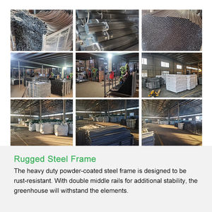 بولي نفق حديقة الدفيئة Polytunnel مصغرة صغيرة حديقة صوبة صغيرة المشي في البيت الأخضر للزهور - Product Image 4